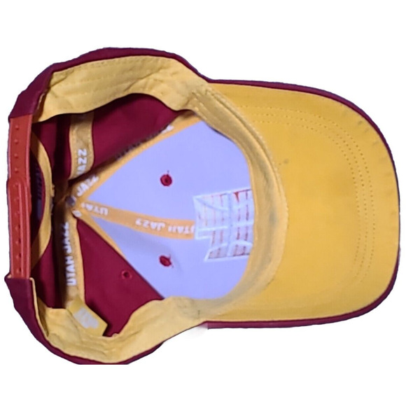 Utah Jazz Hat NBA Zion Bank Basketball Snapback Orange Red State Embroidered - Picture 5 of 5